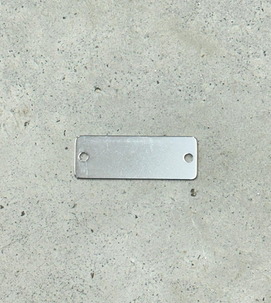 Llaveros Metálicos Rectangulares 5x2 cm Pack 20uds